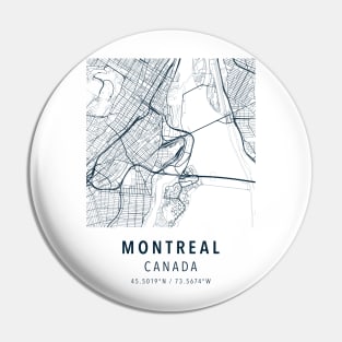 montreal simple map Pin