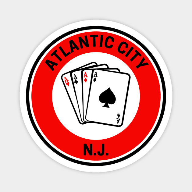 Atlantic City New Jersey Magnet by fearcity