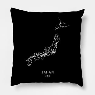 Japan Road Map Pillow