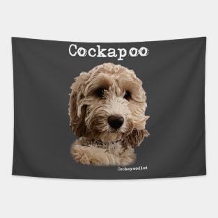 Golden Apricot Cockapoo / Spoodle and Doodle Dog Tapestry