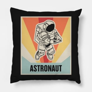 Vintage Outer Space Astronaut Pillow