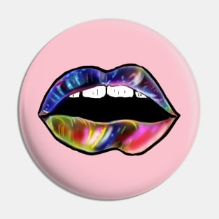 Rainbow Lips Pin