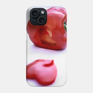 Red pepper with heart Phone Case