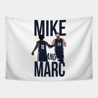 Mike Conely and Marc Gasol 'Mike x Marc' - Memphis Grizzlies Tapestry