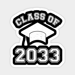 Vintage Class Of 2033 Kindergarten Grow With Me Girls Gift Magnet