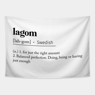 Lagom - Definition (Swedish) Tapestry