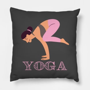 Bakasana - The Crow Yoga Posture Pillow