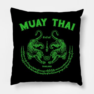 Muay Thai Tiger Sak Yant Tattoo Kickboxing Thailand Pillow