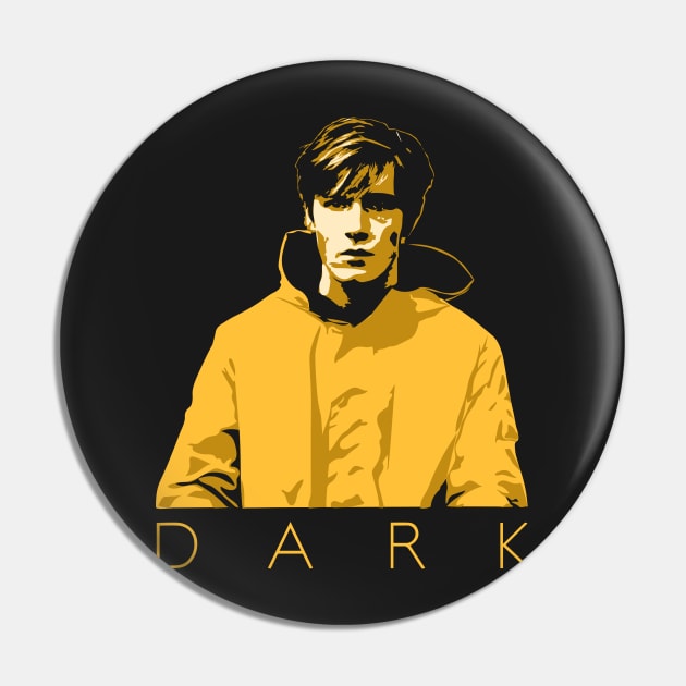 Dark Jonas Negative Portrait Pin by ArtMoore98