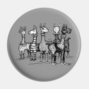 Llamas in Pajamas Pin