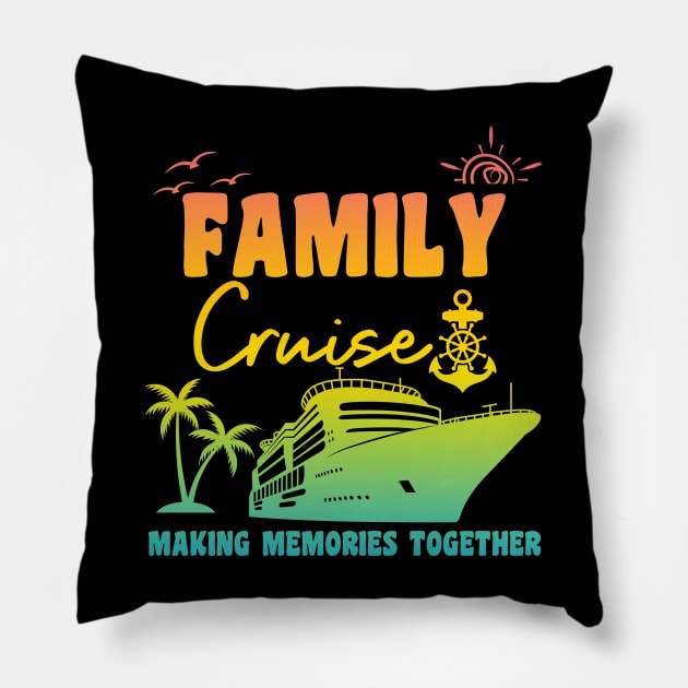 Family Cruise Pillow by Xtian Dela ✅