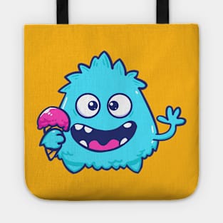 Blue monster cute Tote