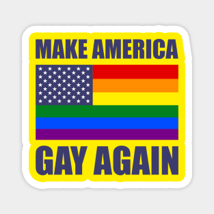 Rainbow LGBTQ American Pride Diversity Flag Magnet