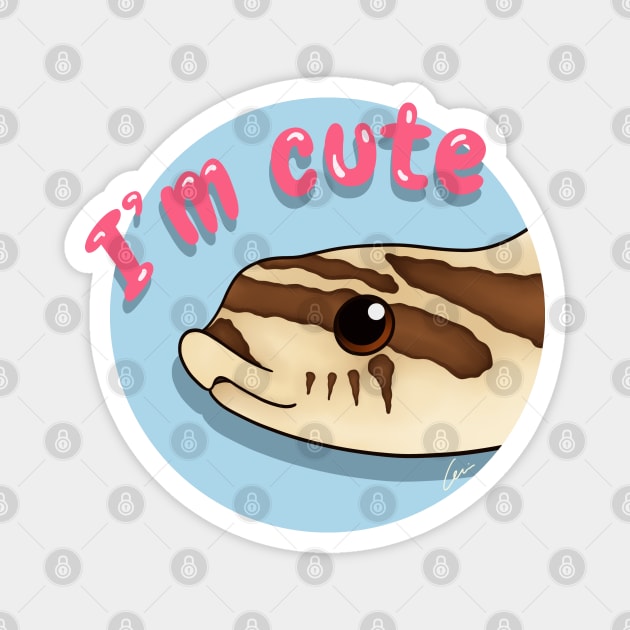 Cute Normal / Wildtype Western Hognose Snake Magnet by anacecilia