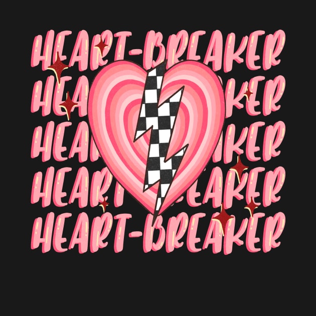 Heart Breaker T Shirt Valentine T shirt For Women by QueenTees