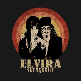 Retro Sunset elvira & Svengoolie T-Shirt