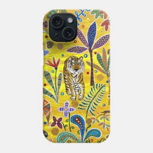 Tiger in the jungle Phone Case