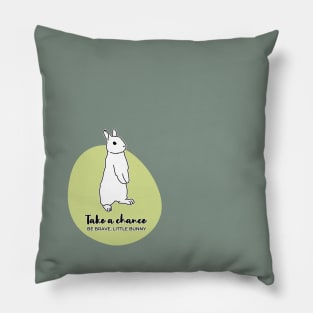 Take a chance, little rabbit Pillow