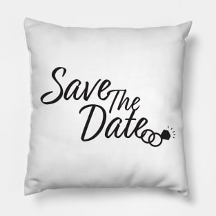 Save the date, Wedding date design Pillow