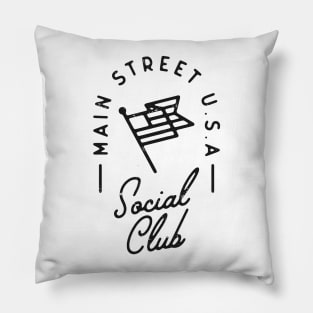 Main Street U.S.A Social Club - Black Pillow