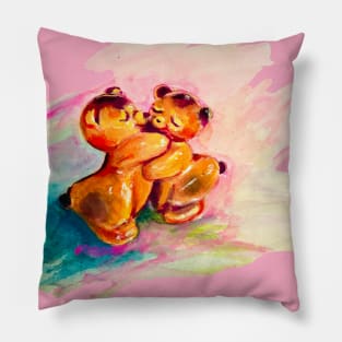 Teddy bear hug says I love you!  True love. Pillow