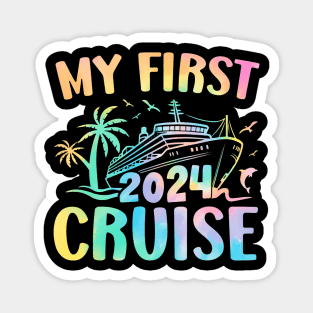 My First Cruise 2024 Vacation Matching Family Cruise Ship Magnet