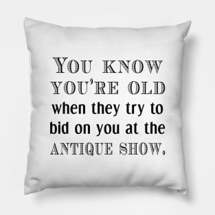 Old Antique Show Pillow