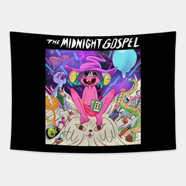 MIDNIGHT GOSPEL Tapestry by kewokawi