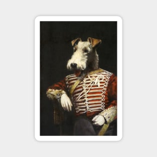 Victorian Fox Terrier In Uniform Magnet