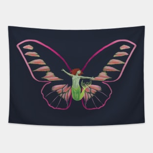 Butterfly Mermaid Tapestry