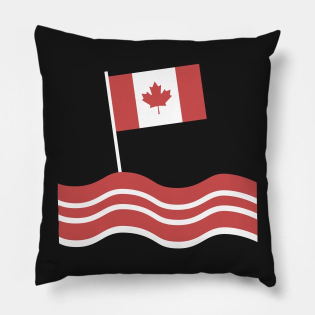 Funny Canadian Bacon Pillow by MeatMan