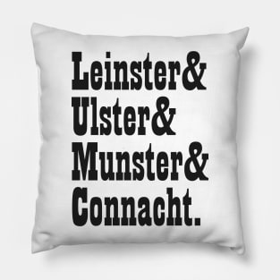 Ireland Provinces Names List Pillow