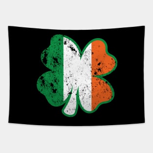 Clover Irish Flag DISTRESSED Tapestry