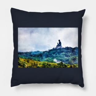 Tian Tan Buddha Lantau Island Pillow