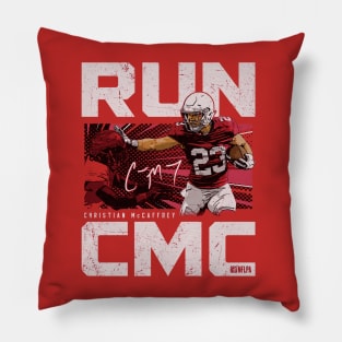 Christian McCaffrey San Francisco Stiff Arm Pillow