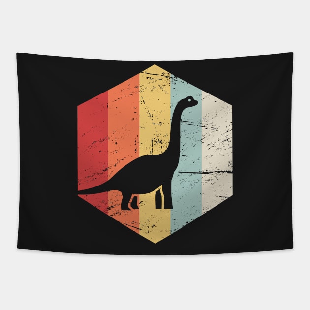 Retro 70s Brachiosaurus Tapestry by MeatMan