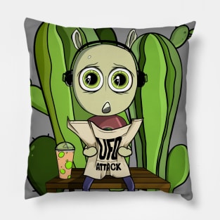 Alien surprised Pillow