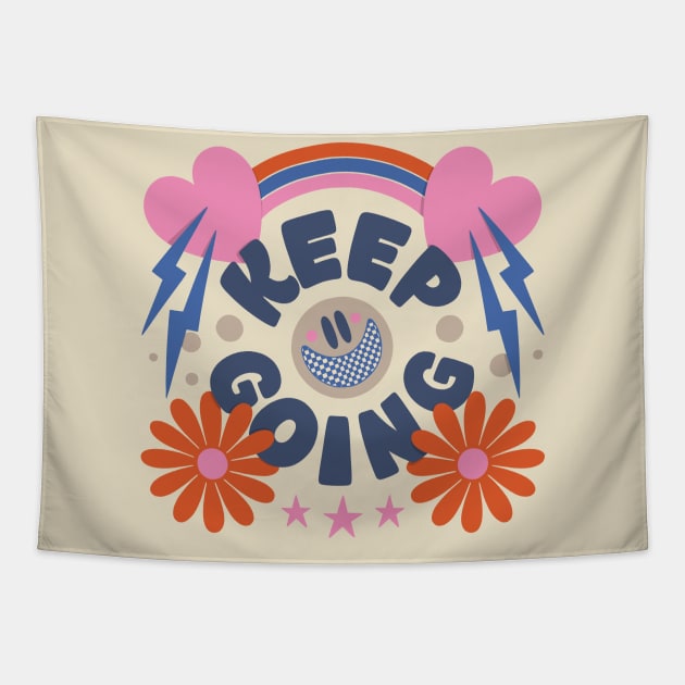 Keep Going Tapestry by MelCerri