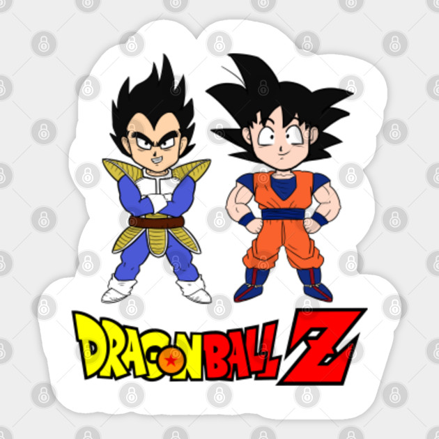 Dragon Ball Z Chibi Goku And Vegeta Color Dragon Ball Sticker Teepublic