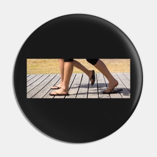 legs on the boardwalk Pin