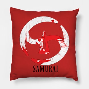 FFXIV Samurai Job Class Icon Blood Splatter Pillow