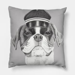 Boxer with cap Pillow