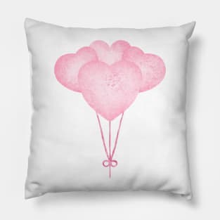 Balloon Heart Valentine Pillow