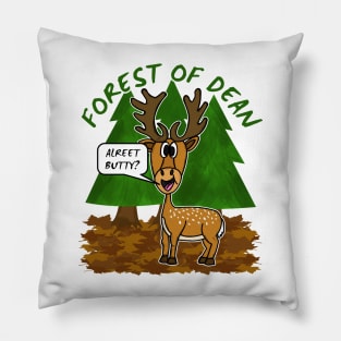 Forest Of Dean Deer Funny Gloucestershire Pillow