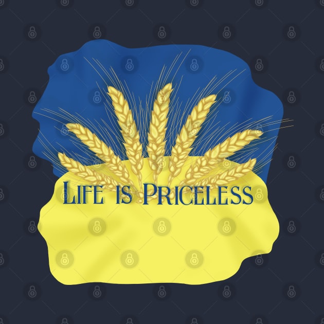 Life is priceless. Ukrainian flag by KateQR