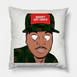 Bucket Got Cents Drawing Pillow