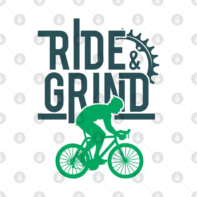 Bike Life Cyclist Pedal Hard Grind by EdSan Designs