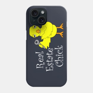 Real Estate Chick White Text Phone Case