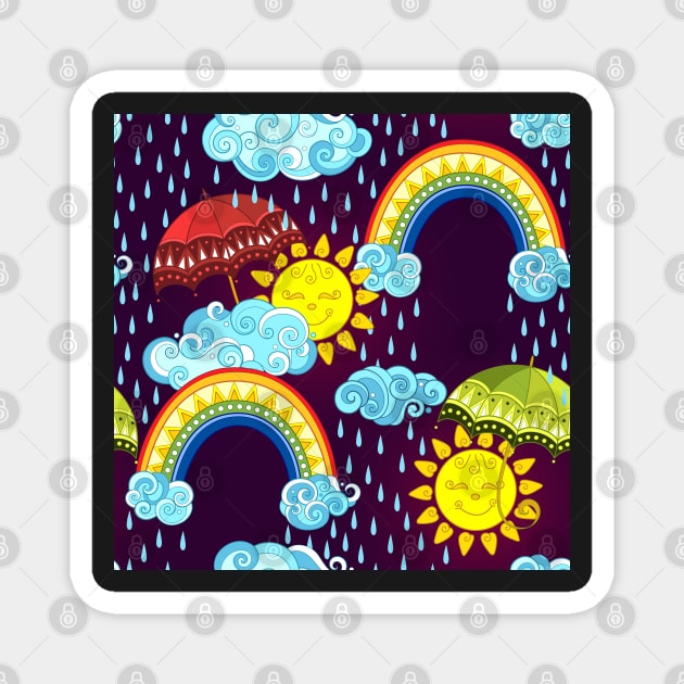 Fairytale Weather Forecast Print Magnet by lissantee