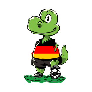 Soccer Dinosaur - Germany T-Shirt